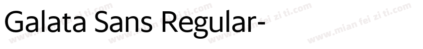 Galata Sans Regular字体转换